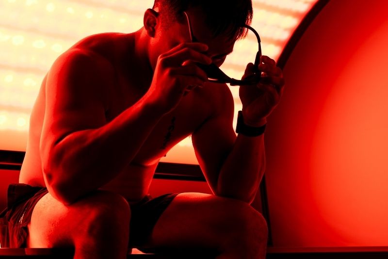 Red light therapy bed at Lost in Float Lincoln NE