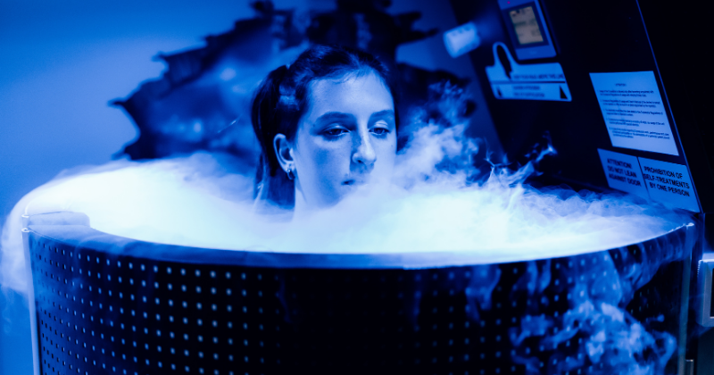 Cryotherapy chamber at Lost in Float Lincoln NE