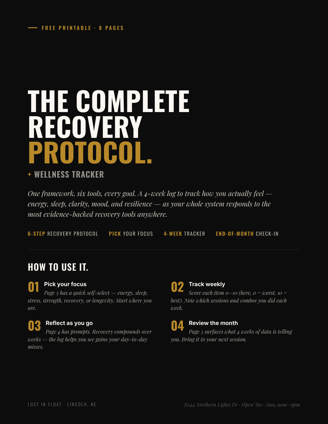 The Complete Recovery Protocol — free 10-page guide cover